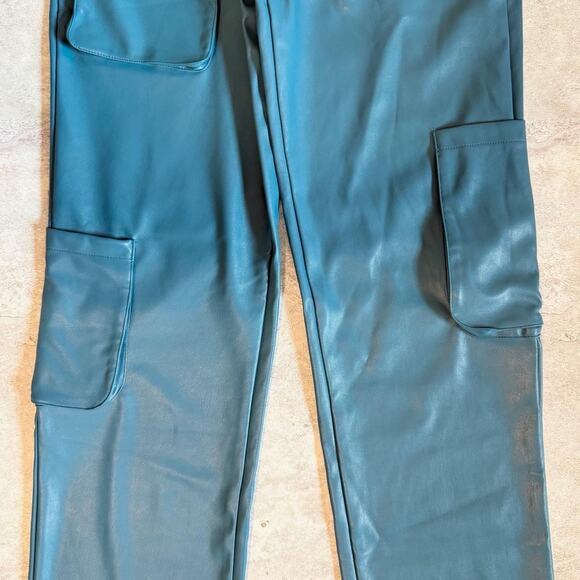 Afrm Sigmund Faux Lather Cargo Pants - Picture 3 of 6